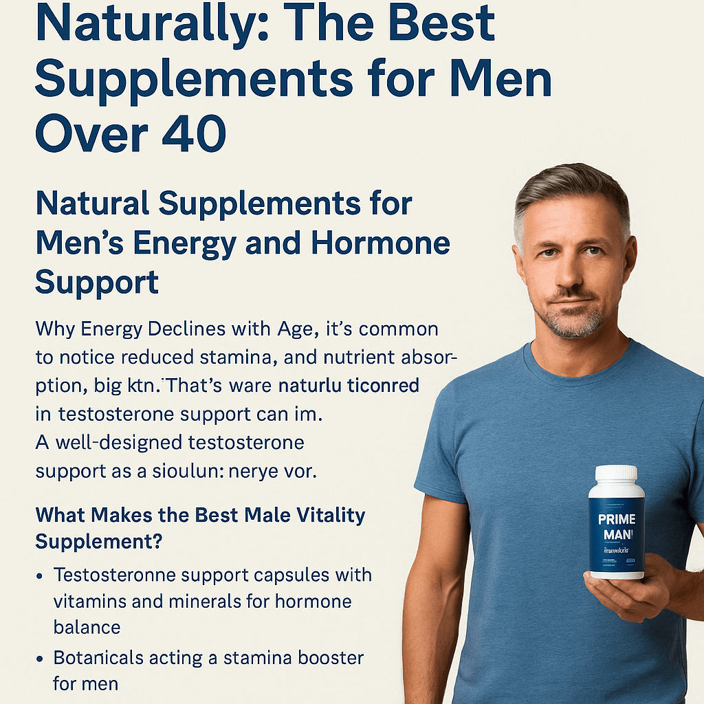Boost Vitality Naturally: The Best Supplements for Men Over 40 – Prime ...