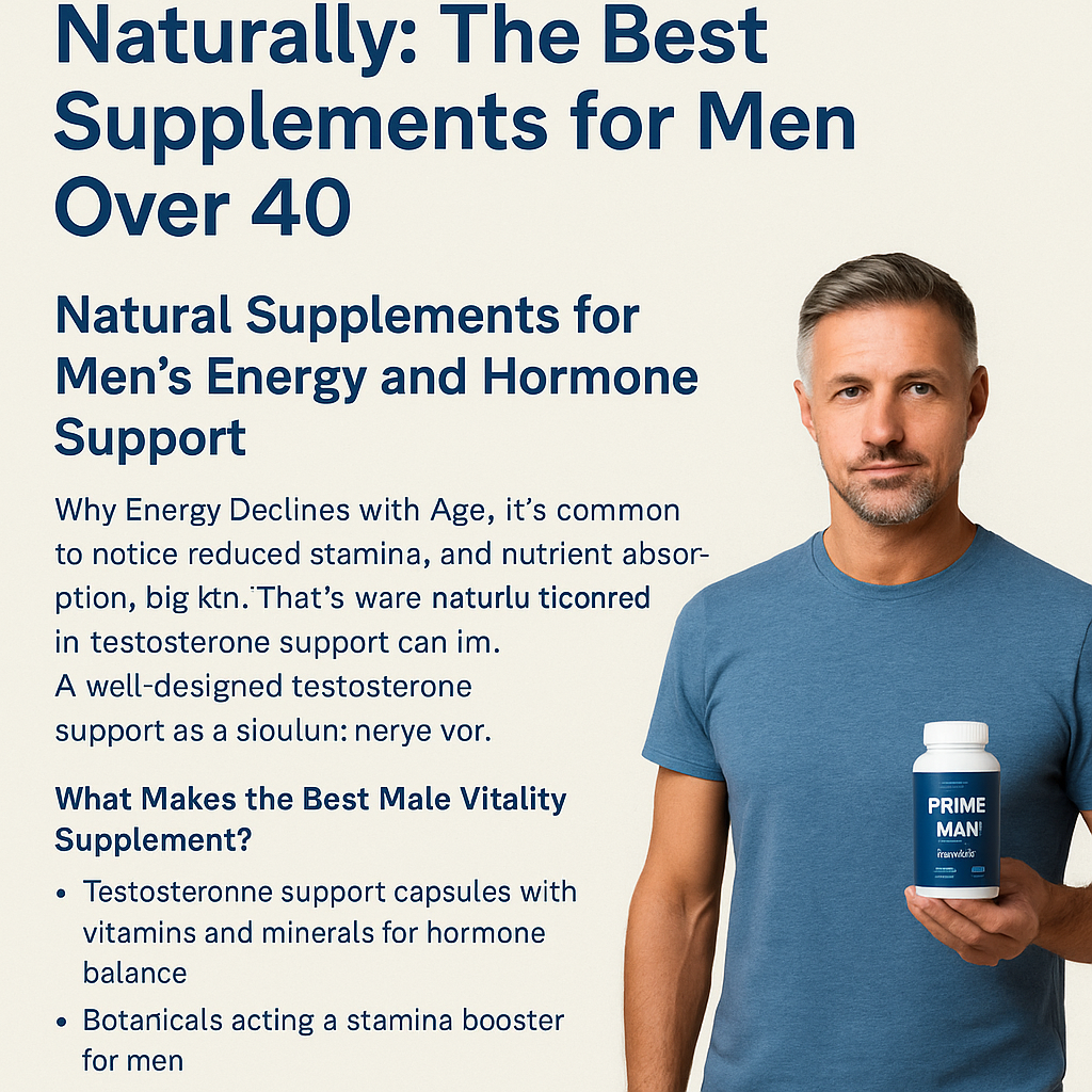 Boost Vitality Naturally: The Best Supplements for Men Over 40
