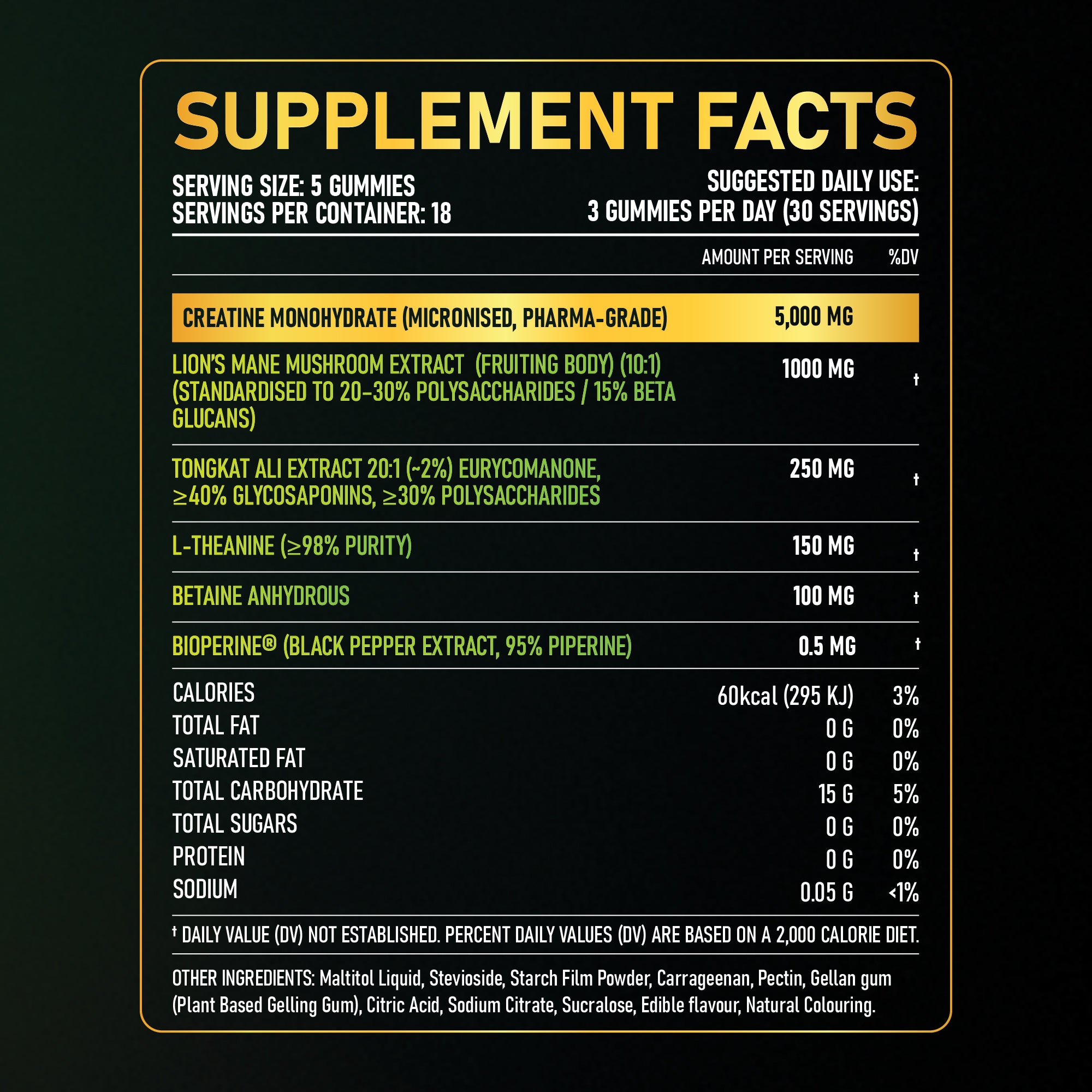 Prime Power - Creatine Gummies with Nootropics