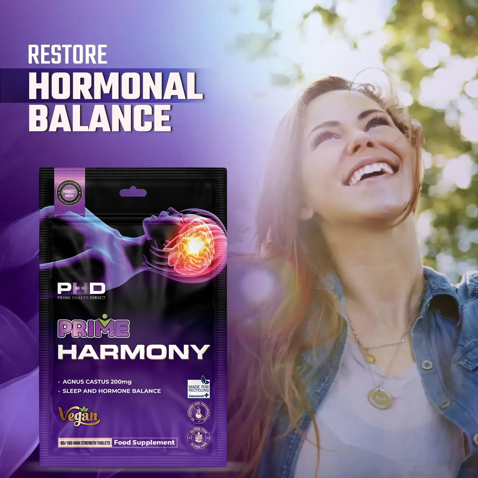 Prime Harmony Agnus Castus 200mg 1 Pack 60s Prime Harmony Agnus Castus 200mg 1 Pack 60s