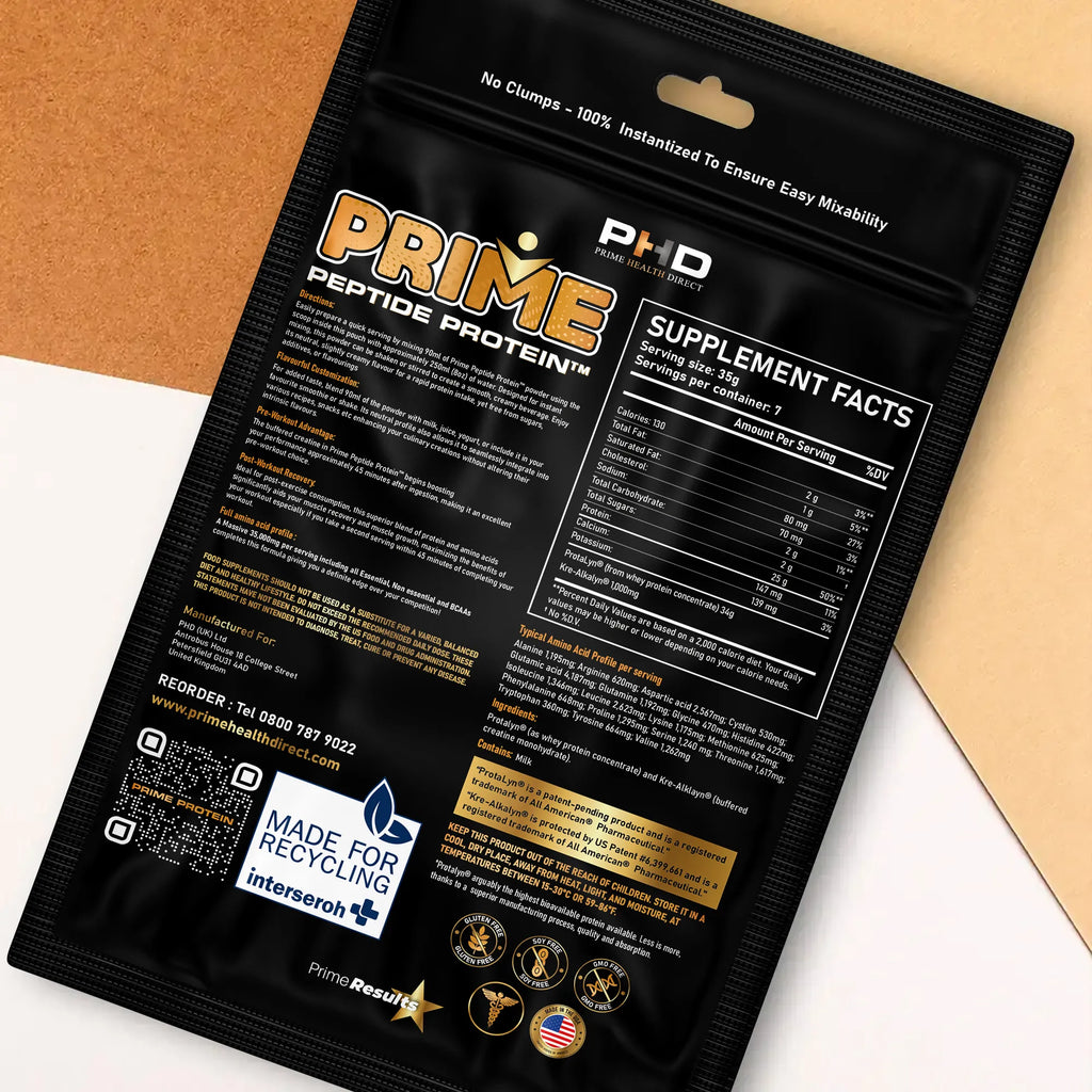 Prime Peptide Protein™ powder - pH correct Creatine – Prime Health Direct