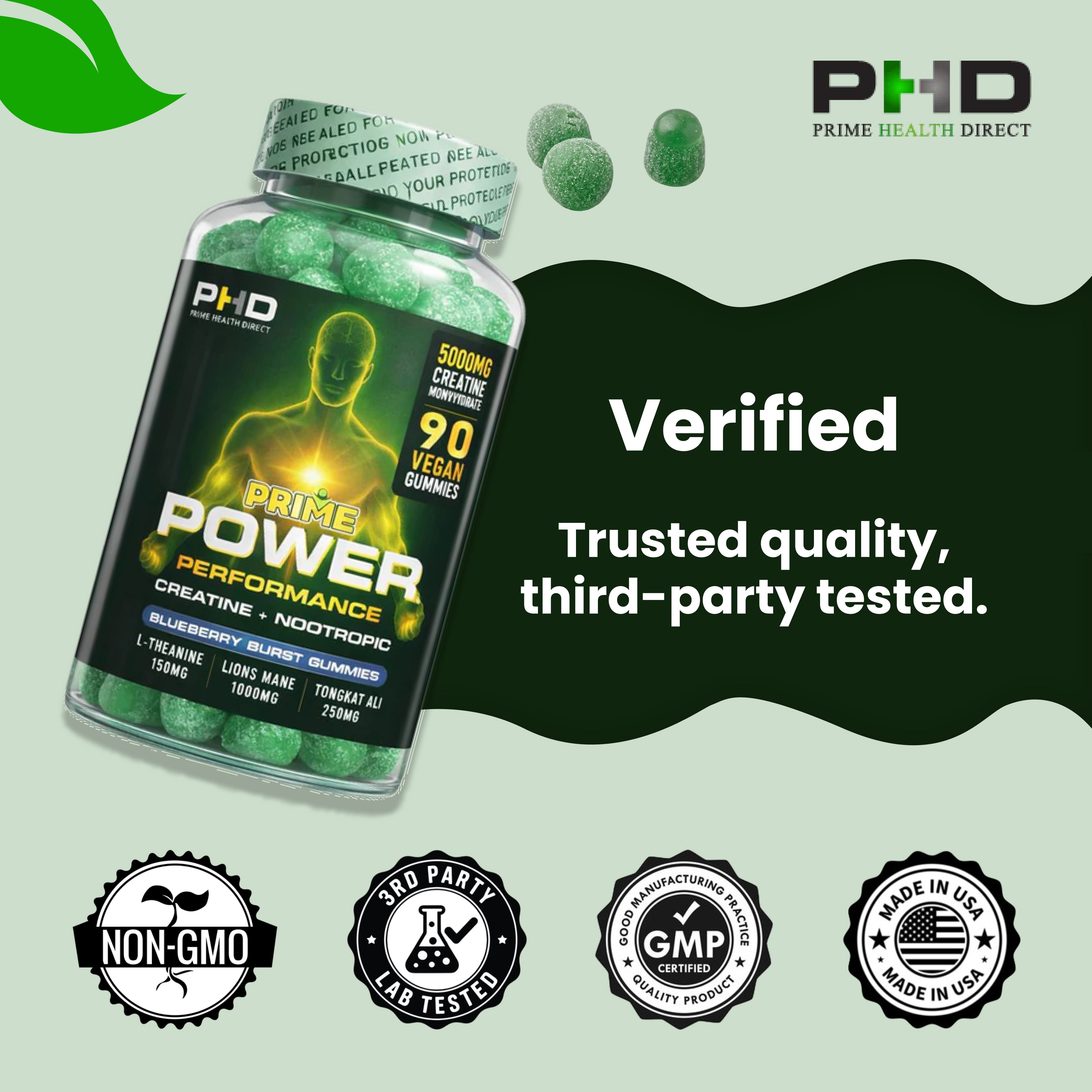 Prime Power - Creatine Gummies with Nootropics