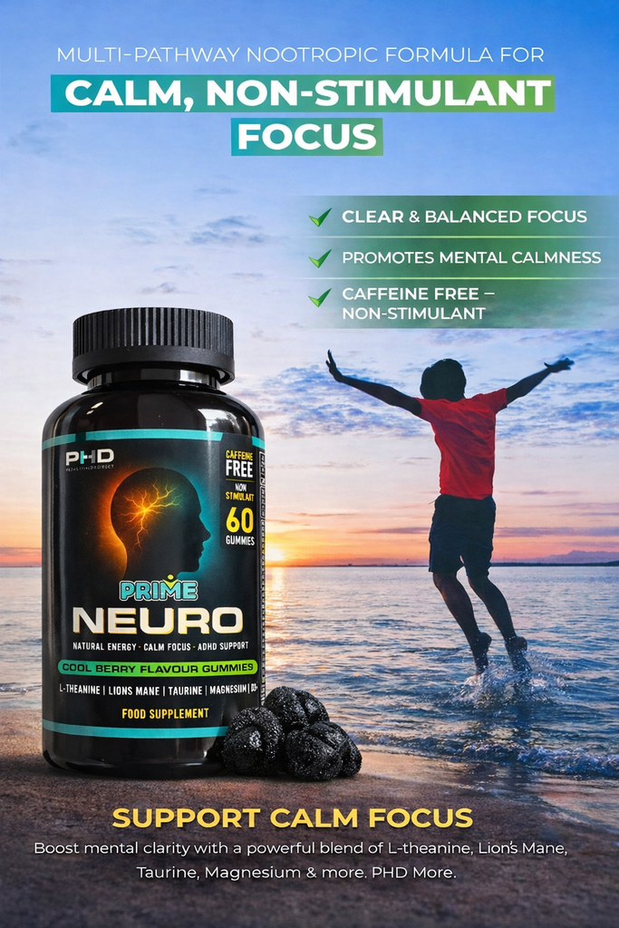 PRIME NEURO gummies — Calm Focus. Clear Mind. Natural Mental Energy. ADHD Support
